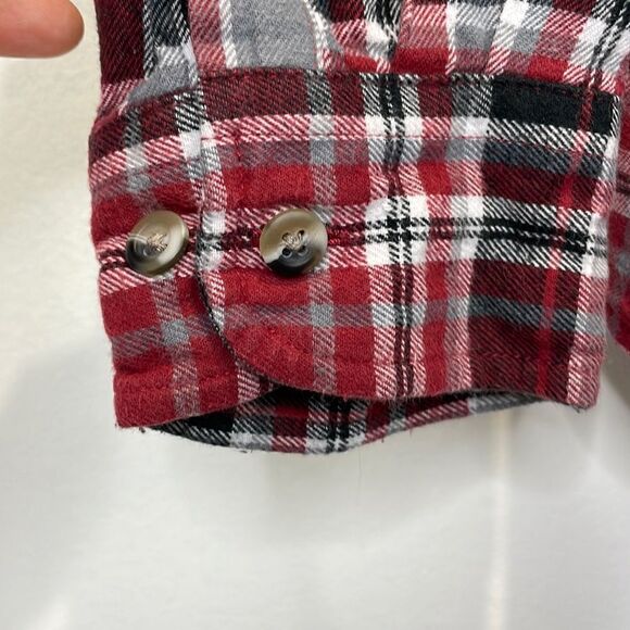 Red Head Brand Co. Men’s Plaid Red Long Sleeve Button Down Flannel Shirt Size XL - Picture 4 of 12